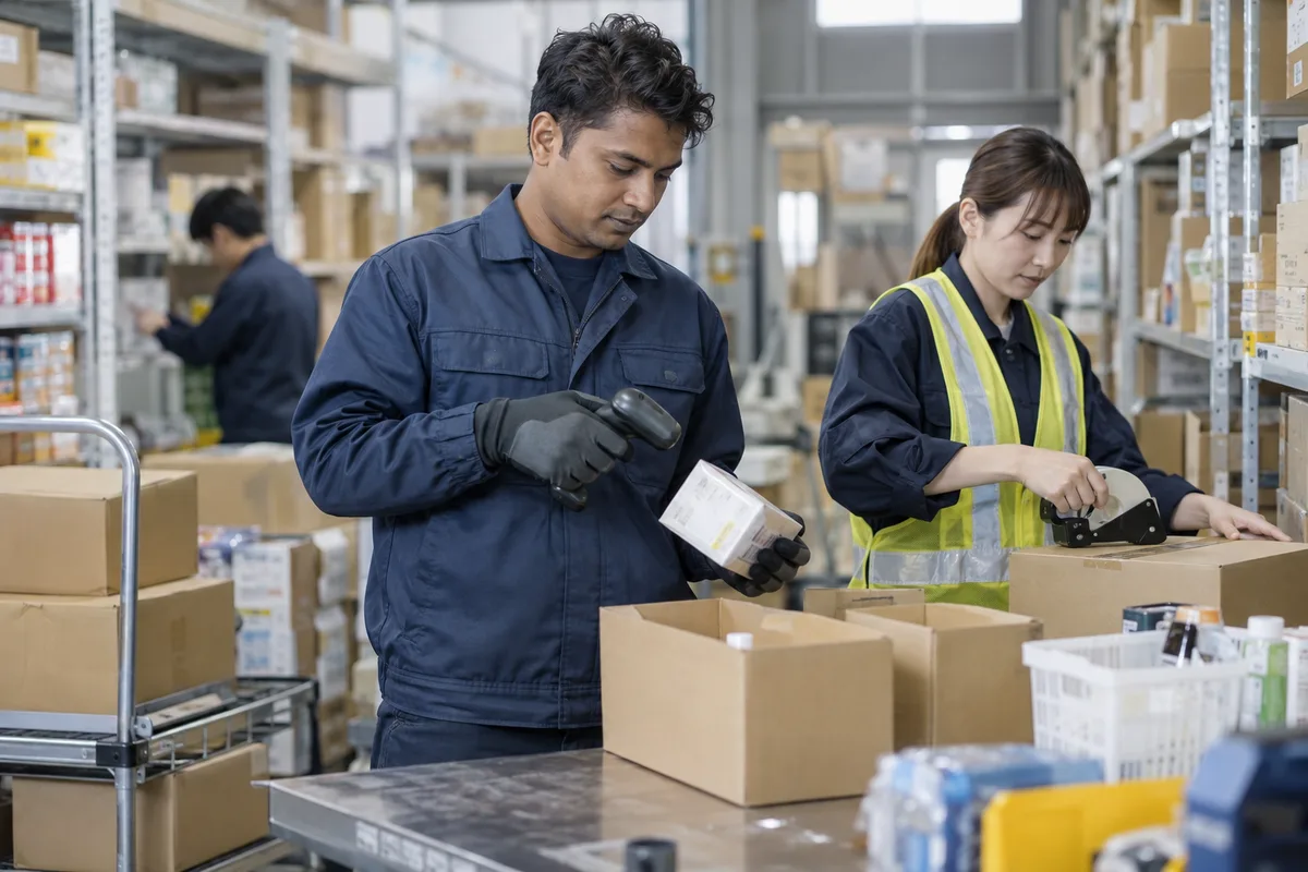 アパレル商品の検品・値札付け｜大阪府堺市堺区｜正社員の求人イメージ