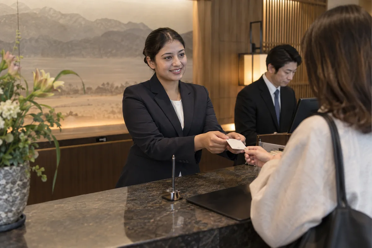 ビジネスホテルのフロント｜大阪府大阪市中央区｜正社員の求人イメージ